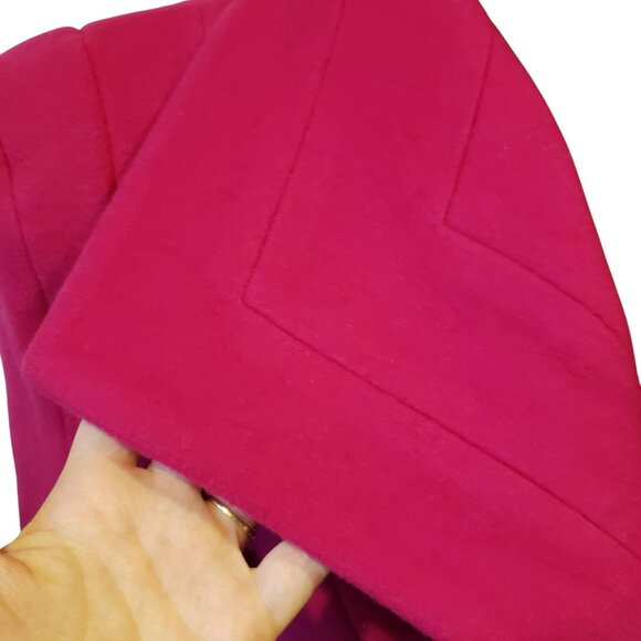 Sergio Hudson Pink Cropped Coat Wool Cashmere Jacket - Picture 10 of 15